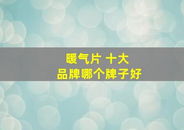 暖气片 十大 品牌哪个牌子好